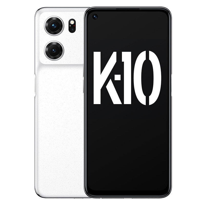 OPPO K10 手机 月岩白 8GB+256GB 6400W超清三摄 天玑8000MAX芯片 67W超级闪充 120Hz屏幕 大电池拍照游戏手机oppok10