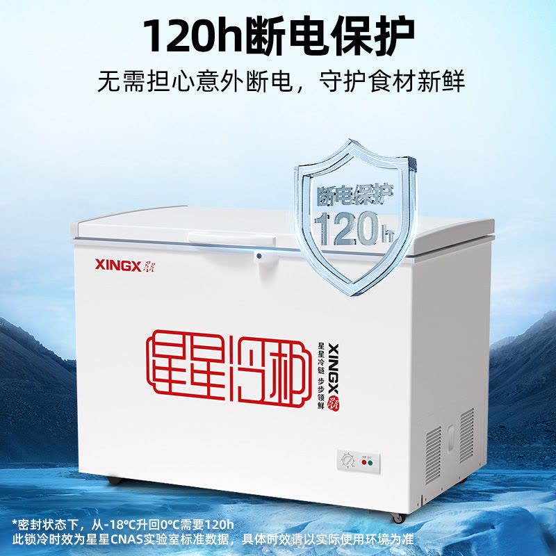 星星(XINGX) BD/BC-305E 305升 商用大柜 顶开门 冷藏冷冻转换柜 强效压缩机 卧式冷柜图片