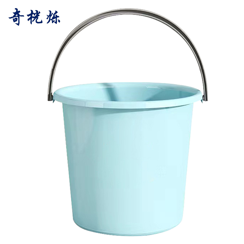 奇桄烁水桶塑料桶蓝色小号个高清大图