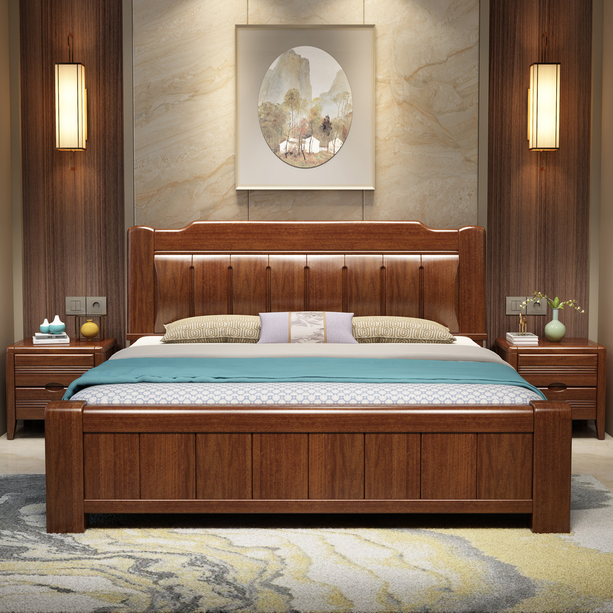 实木双人床15成人