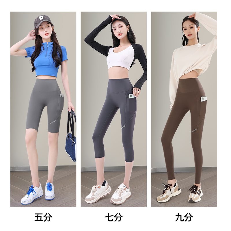 五分鲨鱼裤女外穿夏季薄款高腰收腹提臀紧身骑行芭比瑜伽打底短裤高清大图