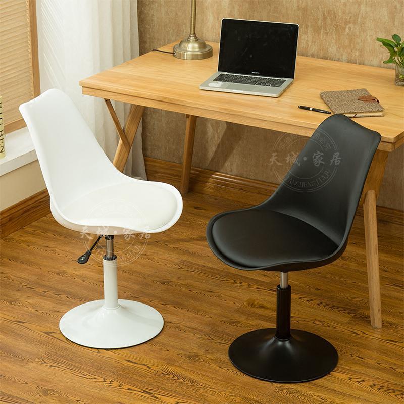 小电脑椅家用办公椅转椅靠背学生椅学习椅可升降椅书房书桌白椅子定制