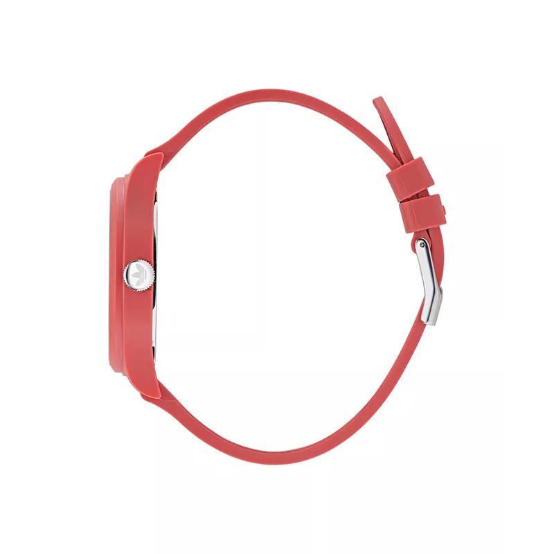 阿迪达斯(adidas)光动能潮流石英表39mm中性款粉色树脂表带防水户外手表高清大图