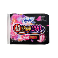 苏菲超熟睡290立体护围瞬吸干爽纤巧夜用卫生巾 洁翼型 4P
