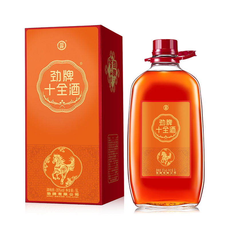 劲牌 劲酒 中国劲酒 35度 5L桶装 十全酒 (2026年马年贺岁版)高清大图