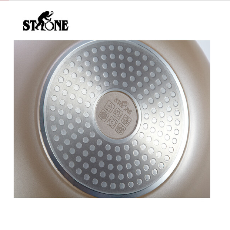 司顿(STONE)司顿30CM麦饭石色铝铸不粘炒锅STH074单个装