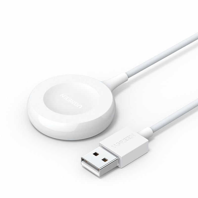 绿联5W华为手表无线充电器(磁吸款)白色 CD291/90342(货期3-6天)