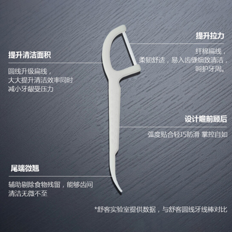舒客 专业洁齿牙线棒 50支