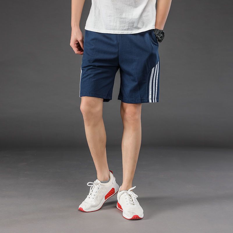 黛兰雪依纯棉运动裤男短裤五分裤夏季薄款休闲5分短裤宽松潮流沙滩男