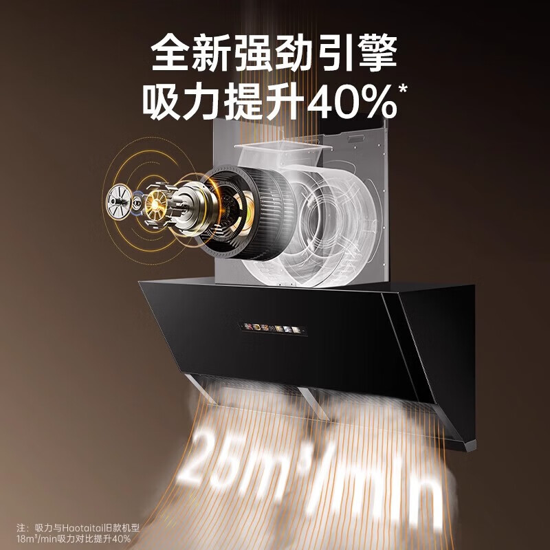 Haotaitai抽油烟机家用厨房油烟机大吸力侧吸抽烟机T10