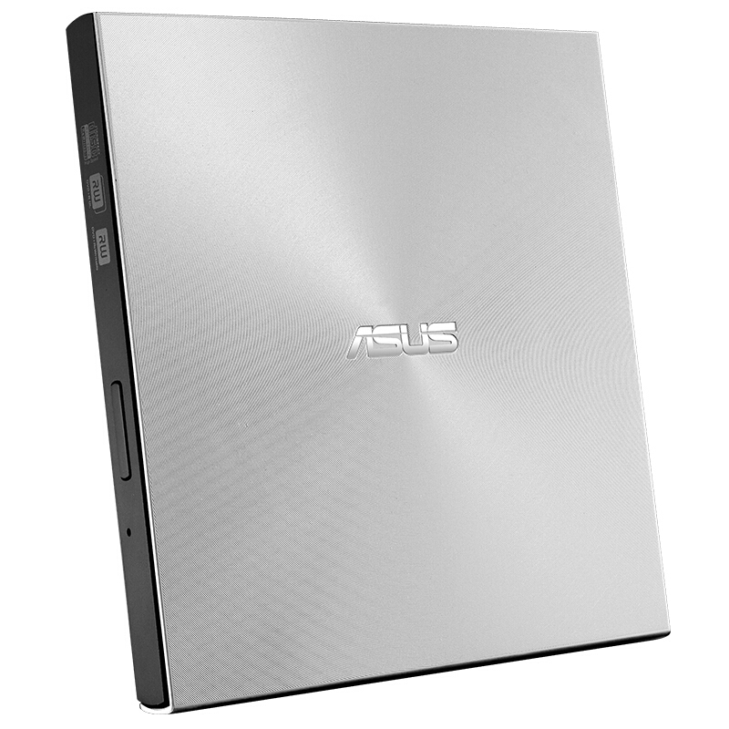 华硕(ASUS) 8倍速外置DVD刻录机移动光驱 USB/Type-C接口(兼容苹果系统/SDRW-08U9M-U)银色