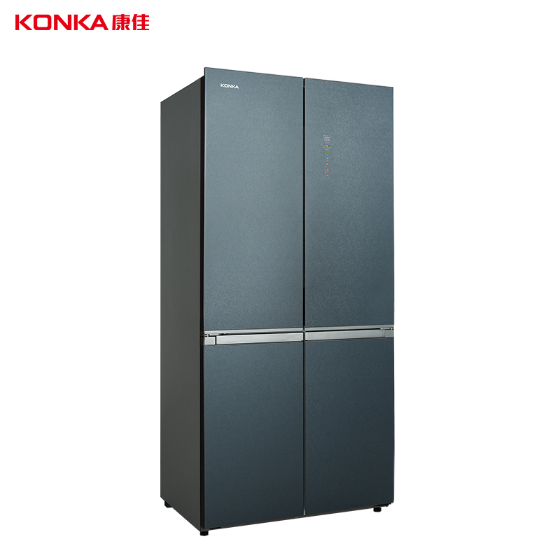 康佳BCD-501WUP4-VP玻璃平嵌十字门冰箱一级能效高清大图