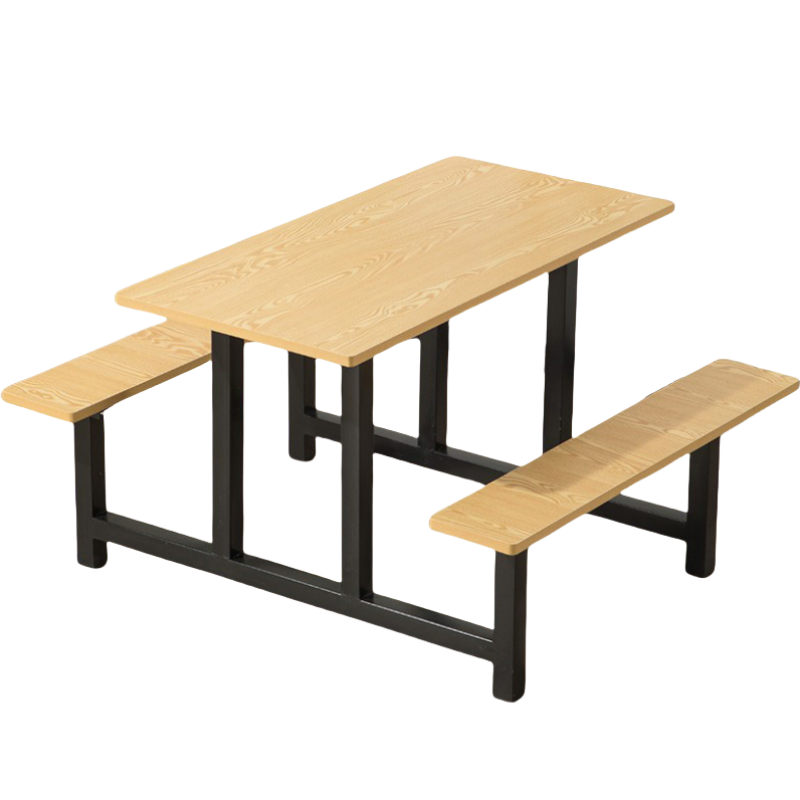 依韵珂4人位食堂餐桌120*60*75cm套高清大图