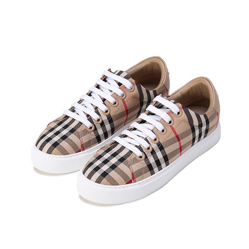博柏利巴宝莉burberry女款织物系带休闲运动鞋板鞋80497771