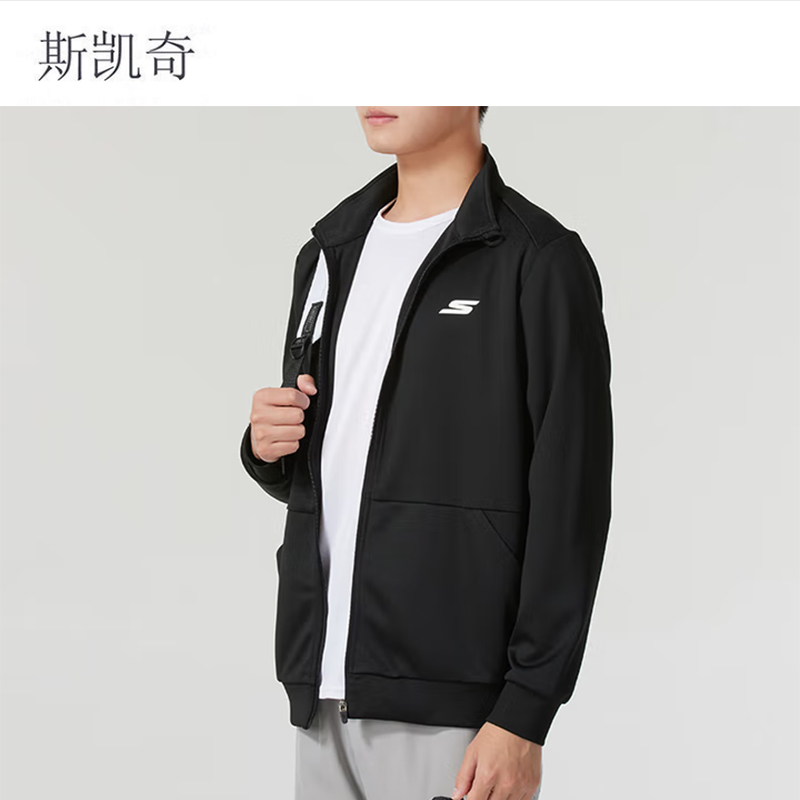 斯凯奇 男款运动休闲外套 P224M122-03K8XL 件高清大图