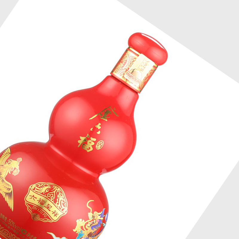 金六福六福呈祥50度500ml盒装白酒 高度白酒