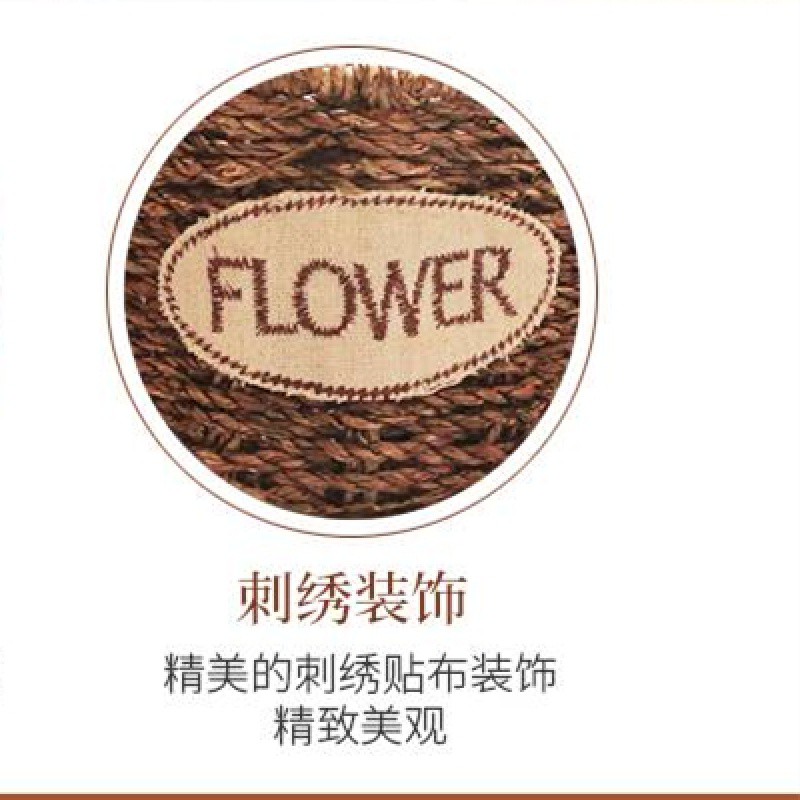 编藤编办公用品个性韩国仿古桌面收纳盒创意时尚手工笔筒摆件 三维工匠 小号高清大图