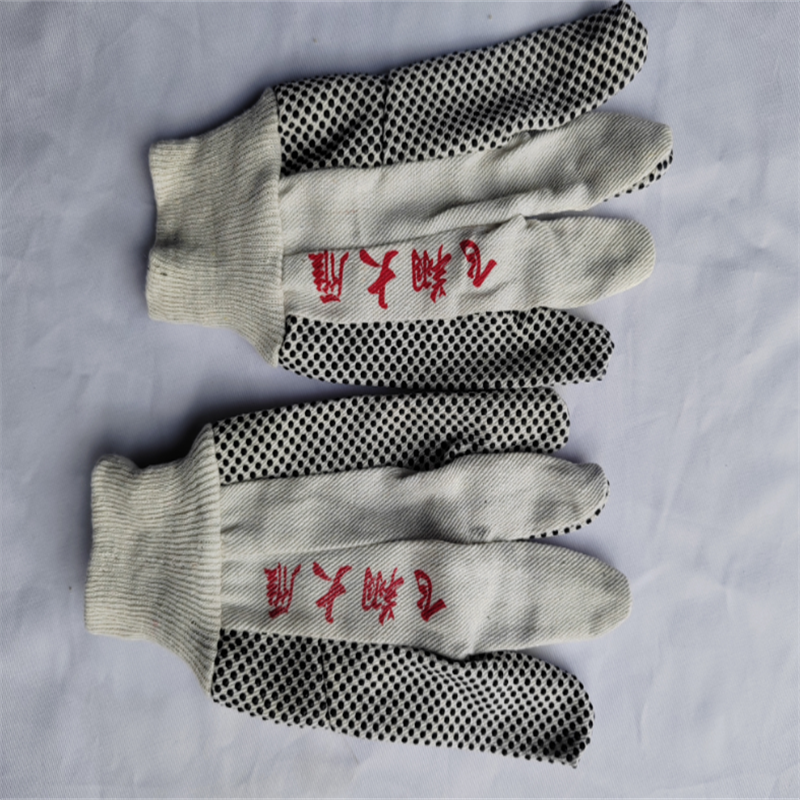 飞翔大雁 点珠帆布手套 均码 双