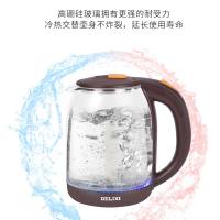 【官方旗舰店】德力西电热水壶电水壶304不锈钢烧水壶 蓝光烧水防干烧开水壶 加厚玻璃1.6L