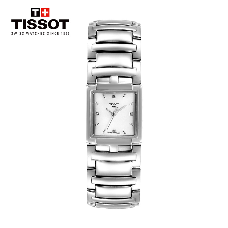 [低至5折]天梭(TISSOT)瑞士手表 幻婷系列钢带女士石英表T051.310.11.116.00