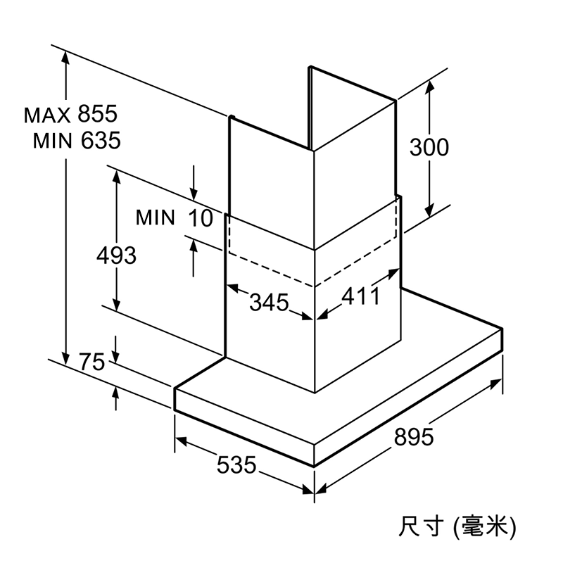 博世(BOSCH)DWF9EWK41W 大吸力欧式烟机抽油烟机自清洁烟灶联动 白色