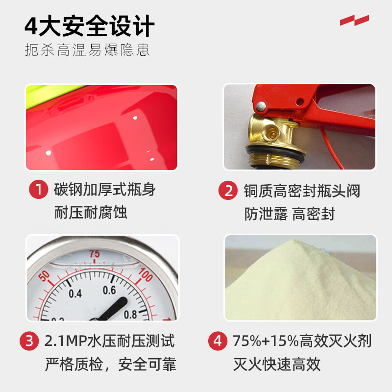 3公斤手提干粉型绿消灭火器高清大图