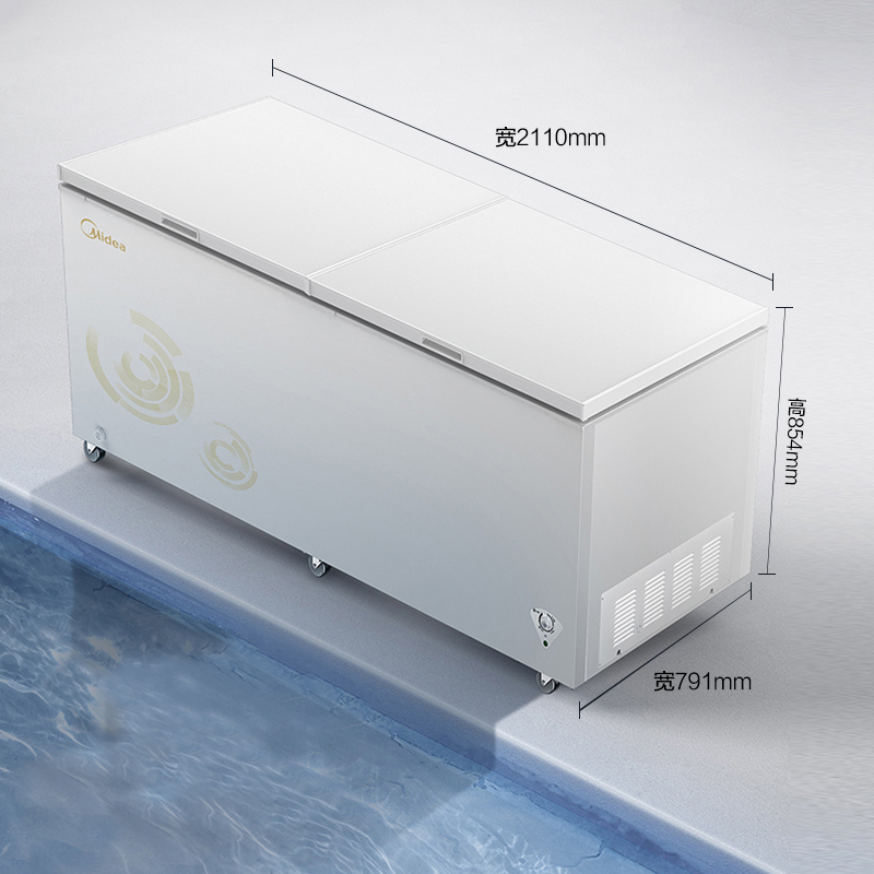美的(Midea) 719升大容量冰柜 冷藏冷冻五面循环制冷柜 节能省电 BD/BC-719DKM(E)