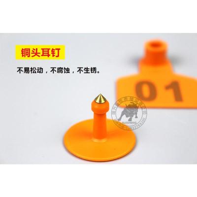 钉子100套颜色备注 激光刻字猪耳标牌 羊耳标 耳标号牌 猪用耳标 牛耳标钳子养殖器械