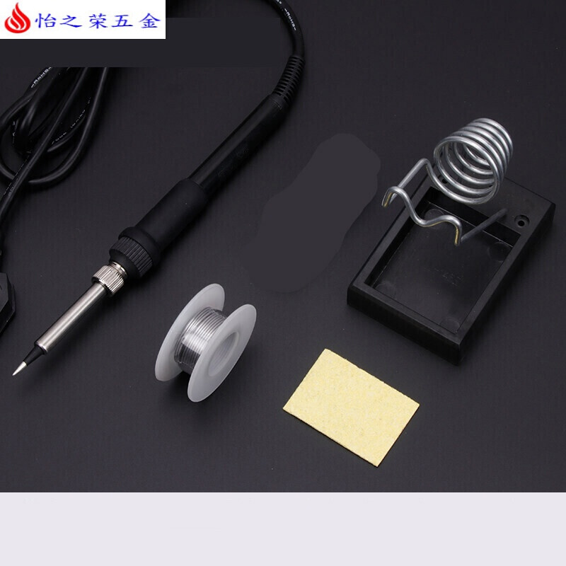 恒温电烙铁套装家用电子维修可调温电洛铁焊锡锡焊焊接工具电焊笔 50W内热套餐一