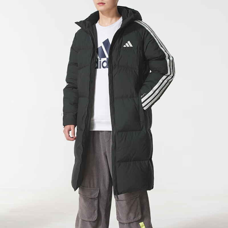 阿迪达斯(adidas)男子新款户外运动休闲连帽羽绒服外套KC2498 ZP高清大图