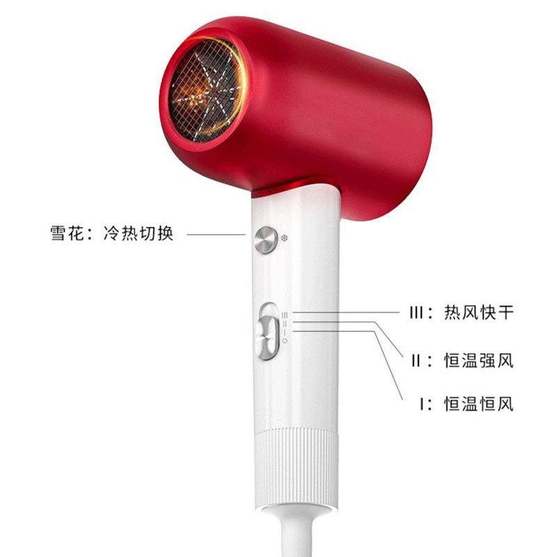 超人(SID) 恒温负离子电吹风RD1612玫瑰红高清大图
