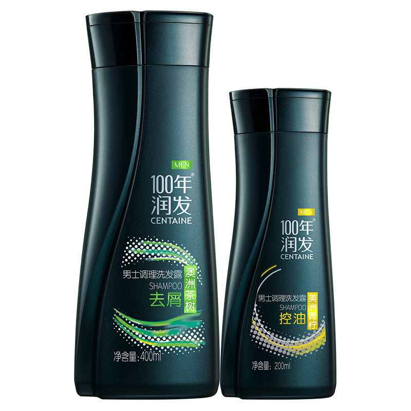 400ml100年男士去屑洗发露200ml男士控油洗发露