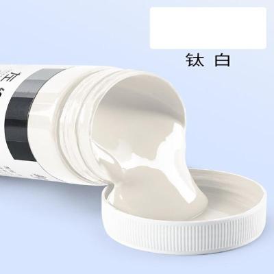 左绘丙烯-钛白 2L[商用推荐]送鸭嘴杆 丙烯颜料套装不掉色防水防晒小盒装流体画染料画画鞋子涂鸦材料白