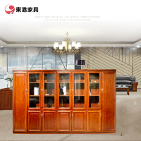 东港家具 DW-311 办公家具现代新中式书柜,办公室文件柜,油漆实木自由组合储物柜,可定制