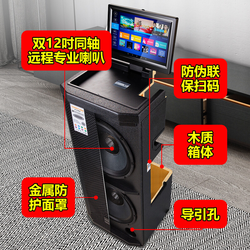 松川SA2户外k歌一体机广场舞音响带显示屏套装无线大功率舞台演出