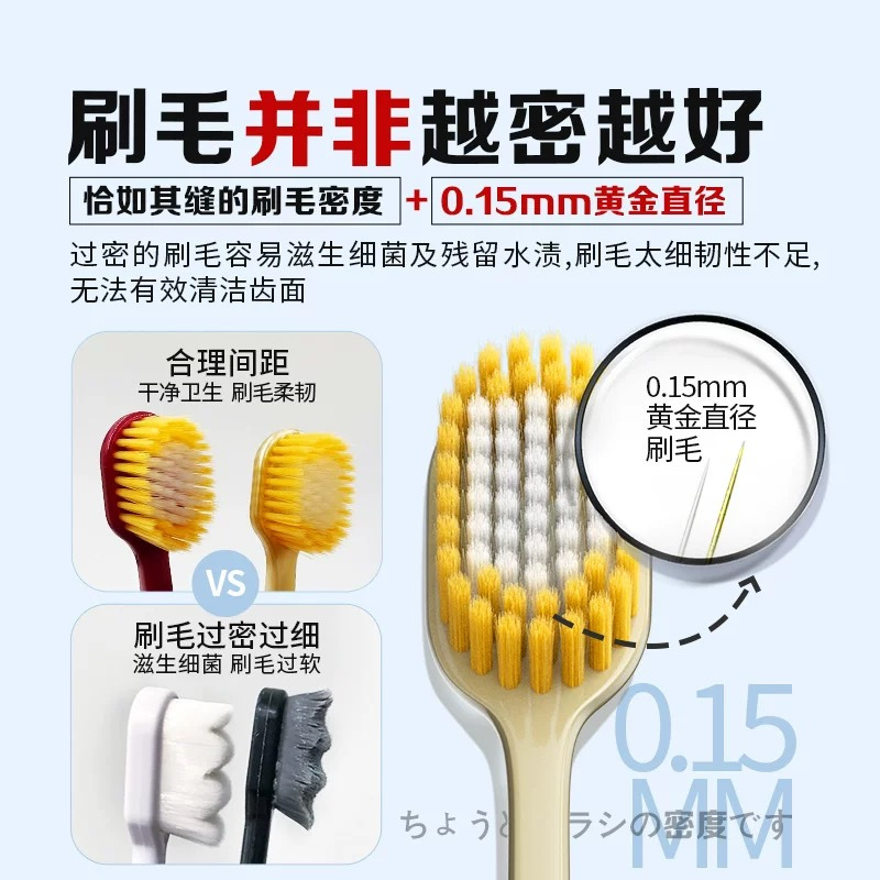 CCOKIO(酷优客) 65束软包宽头牙刷四支装(颜色随机发)高清大图