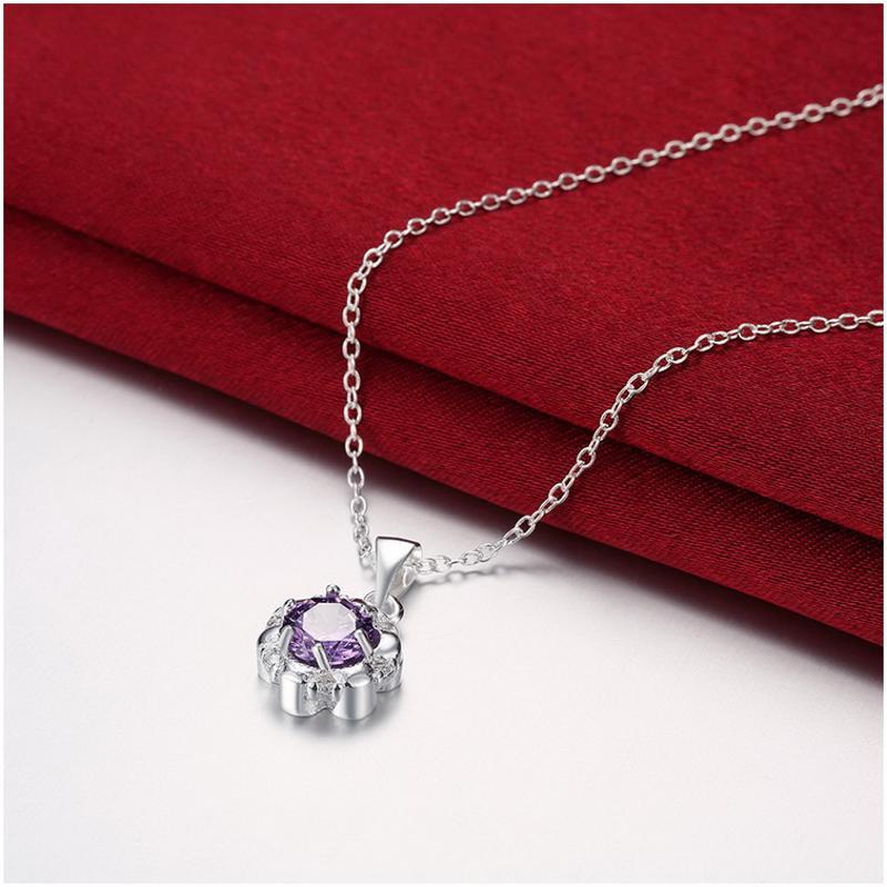 N467 Women Silver Necklace 镀925纯银女项链日韩版锁骨链潮人送女朋友七夕情人节礼物