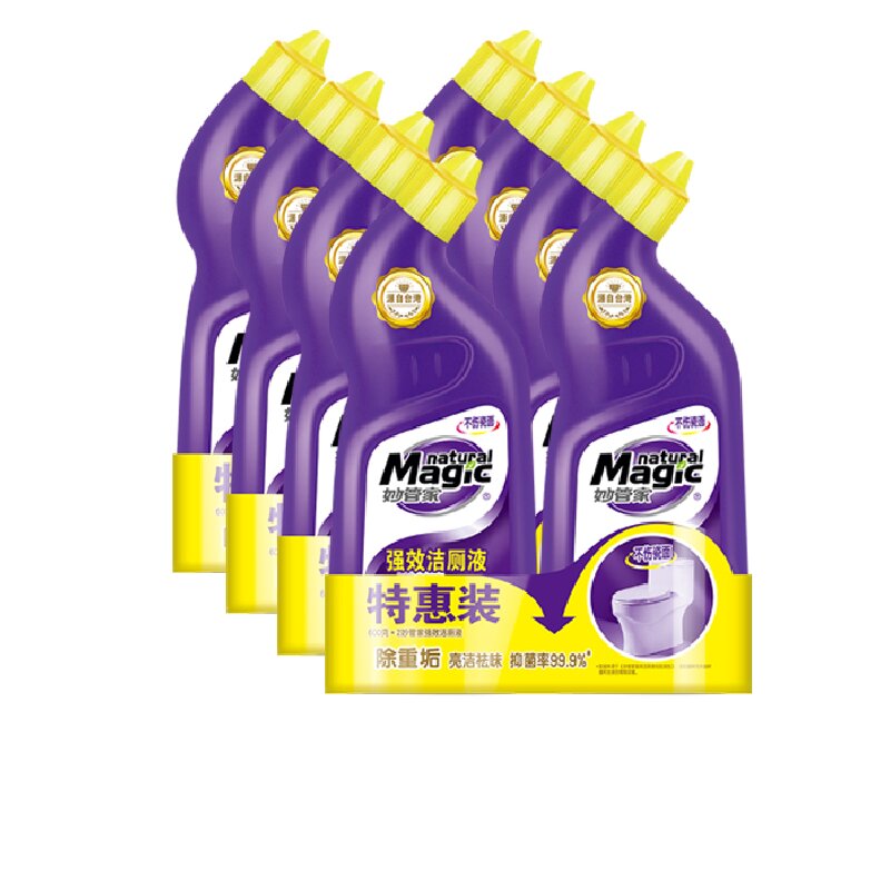 妙管家(NATURAL MAGIC)妙管家香氛洁厕液洁厕宝600g*2瓶抑菌洁厕灵马桶清洁剂 除臭神器 600g*8瓶