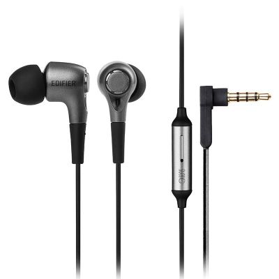 漫步者(EDIFIER) H230P手机耳机入耳式重低音线控通用音乐耳塞带麦 黑色_216_566