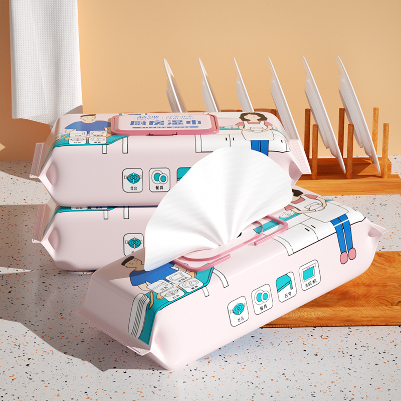 蓝漂 LP-27165厨房湿巾40片*3包高清大图