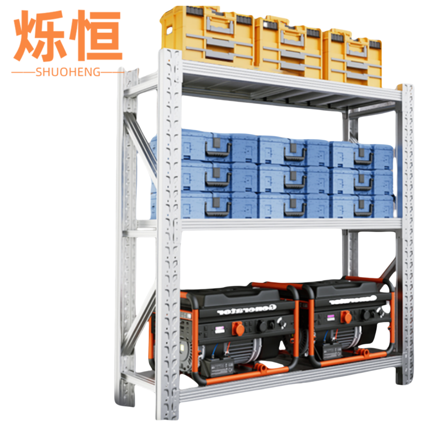 烁恒 仓储货架80*50*200cm 组高清大图