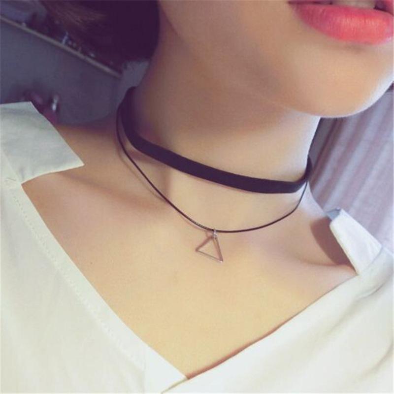 时尚简约星星锆石坠金色项链衣服配饰品女短款YWKJ1291送女朋友七夕情人节礼物