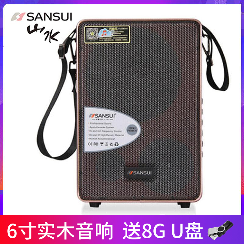 山水（SANSUI） SG4-06 广场舞音响 户外移动拉杆音响 蓝牙会议音箱 无线自动追频麦克风（不带拉杆）