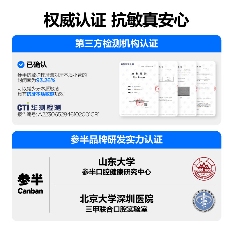 参半抗敏护理牙膏CP-KQ-YG-0118高清大图