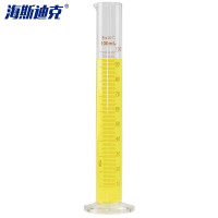 海斯迪克gnjz-5439 玻璃量筒 刻度量筒 高透明度实验室量具 100mL（10个）