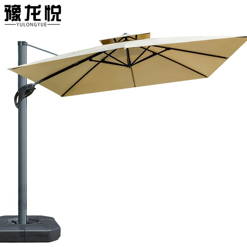 豫龙悦户外遮阳伞 可折叠遮阳伞户外3000*3000*2750mm把