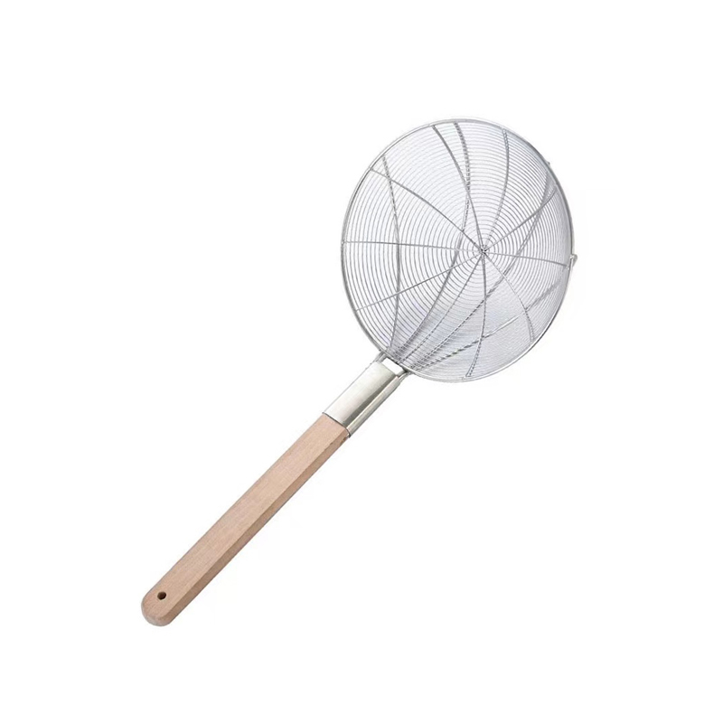 历途科技 过滤漏勺笊篱 三爪线条直径28CM