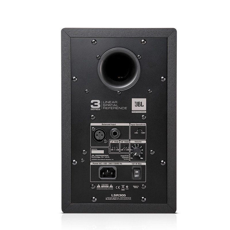 JBL LSR305 5寸有源监听音箱 HIFI音响 高频监听书架音响 单只价格