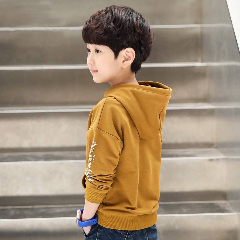 童装男童长袖秋款儿童连帽卫衣男孩打底衫春装新款潮上衣 莎丞图片