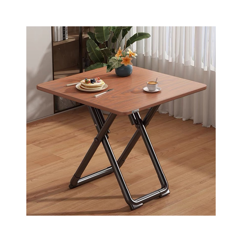 富莱斯宝 简约折叠方桌办公桌休闲桌 800*800*750 /张高清大图